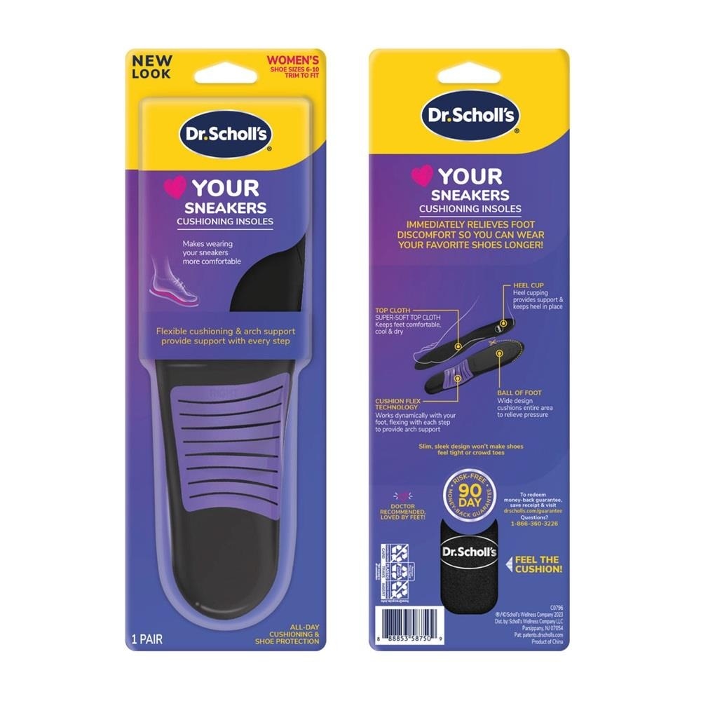 Dr Scholl's Stylish Step Casual Sneaker Insoles (Pair) 1s