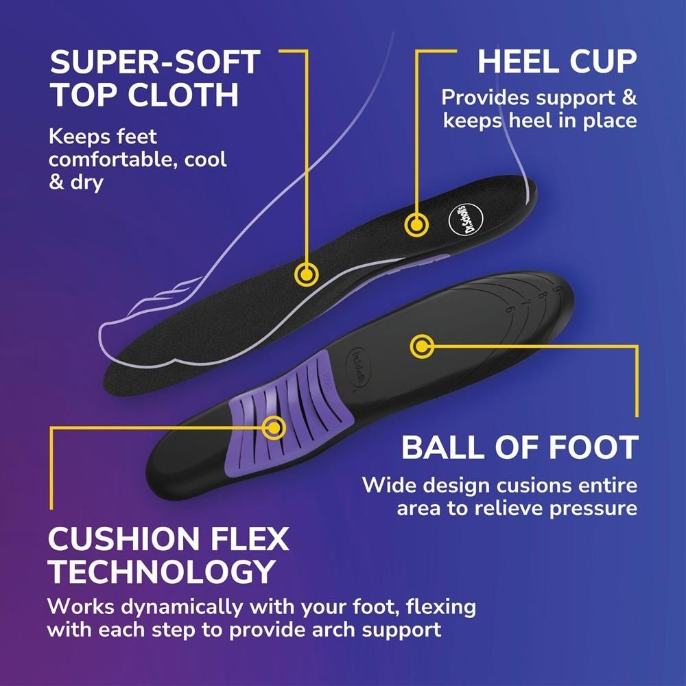 Dr Scholl's Stylish Step Casual Sneaker Insoles (Pair) 1s
