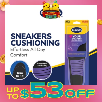 DR SCHOLL’S Dr Scholl's Stylish Step Casual Sneaker Insoles (Pair) 1s