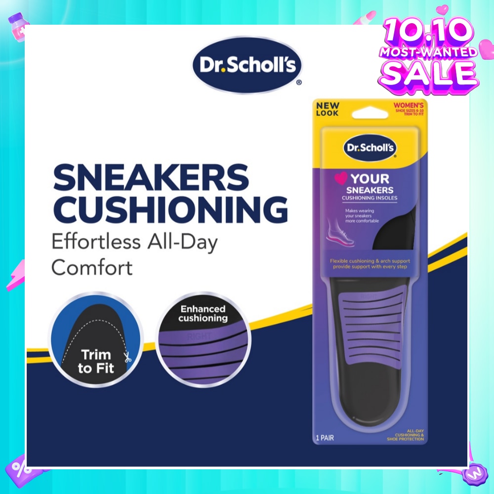 Dr Scholl's Stylish Step Casual Sneaker Insoles (Pair) 1s