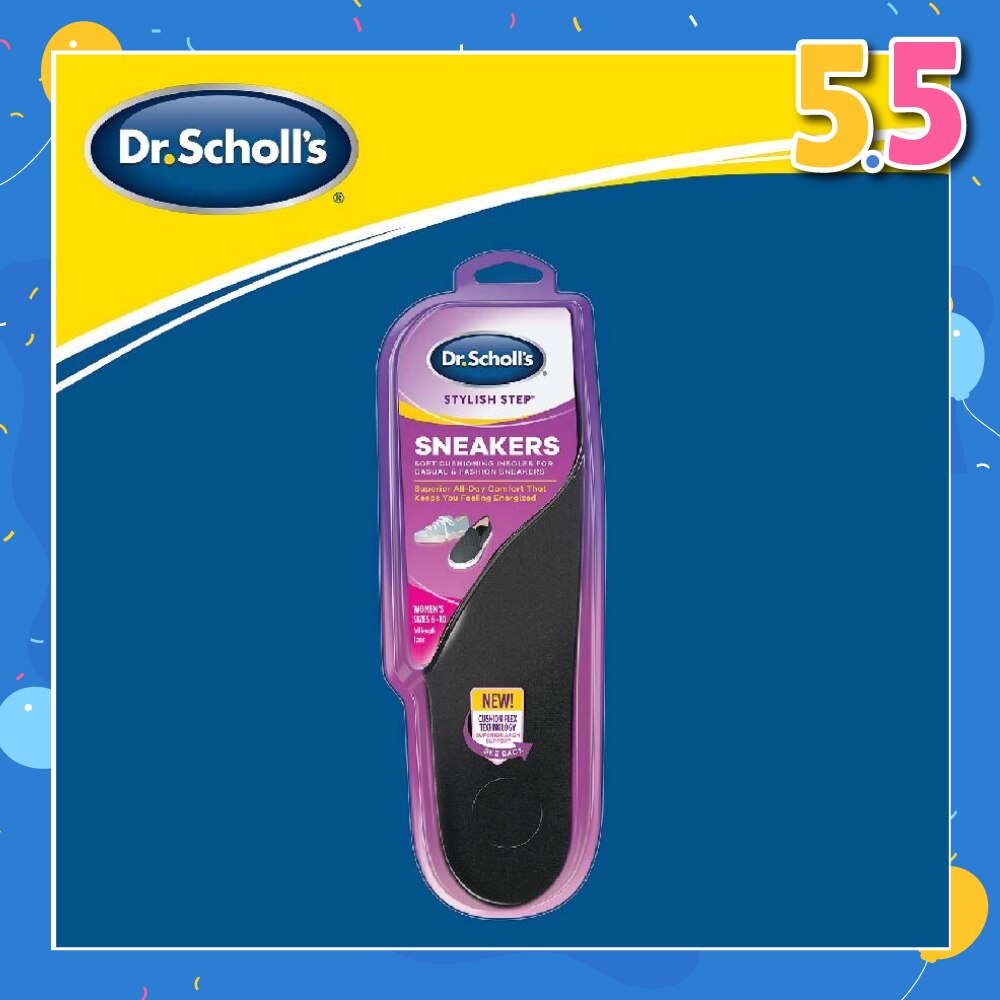 Dr Scholl's Stylish Step Casual Sneaker Insoles (Pair) 1s