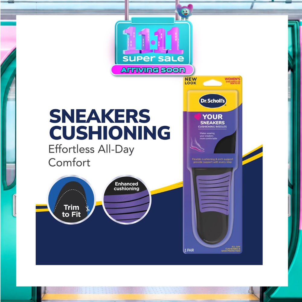 Dr Scholl's Stylish Step Casual Sneaker Insoles (Pair) 1s image