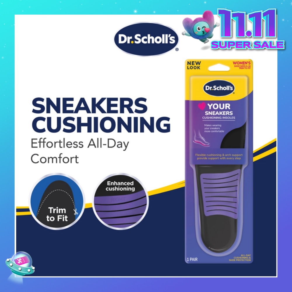 Dr Scholl's Stylish Step Casual Sneaker Insoles (Pair) 1s