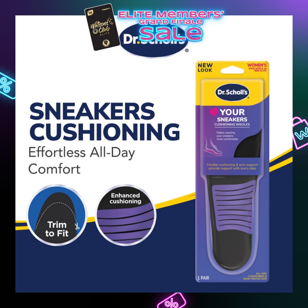 Dr Scholl's Stylish Step Casual Sneaker Insoles (Pair) 1s