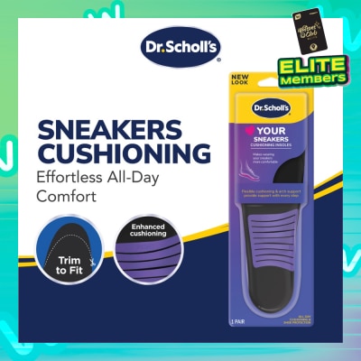 DR SCHOLL’S Dr Scholl's Stylish Step Casual Sneaker Insoles (Pair) 1s