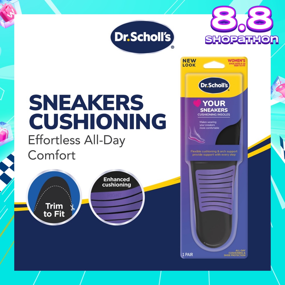 Dr Scholl's Stylish Step Casual Sneaker Insoles (Pair) 1s