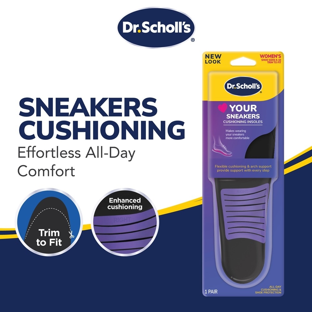Dr Scholl's Stylish Step Casual Sneaker Insoles (Pair) 1s