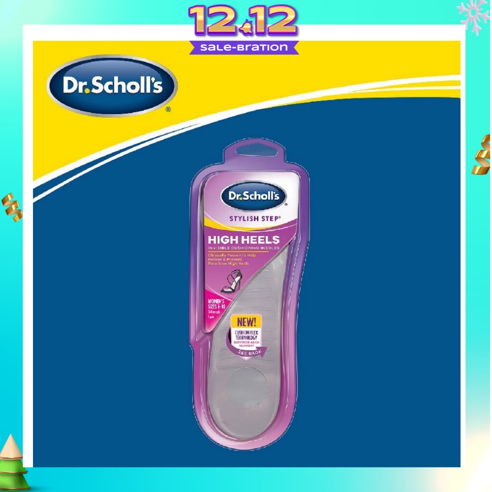 Dr Scholl's Stylish Step Heel Invisible Cushioning Insoles (Pair) 1s