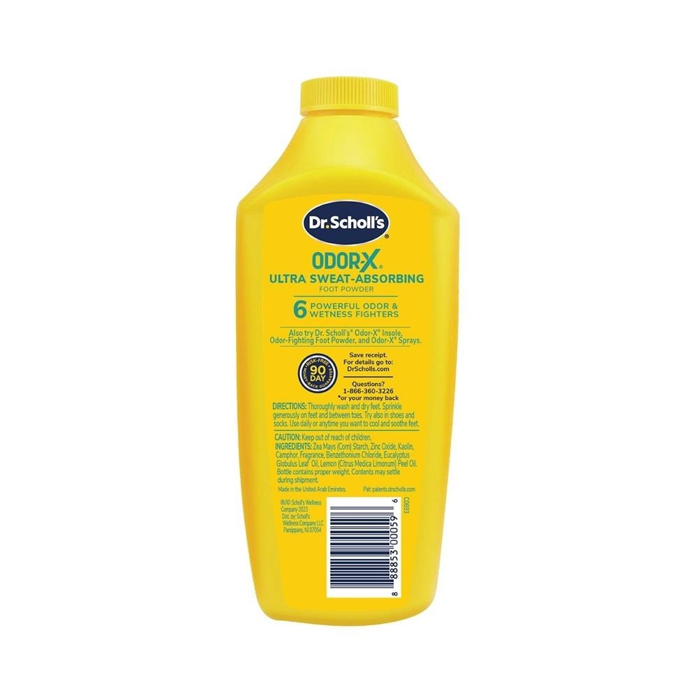 Dr Scholl's Odorx Ultra Sweat Absorbing Foot Powder (Suitable For Sweaty Feet) 7oz