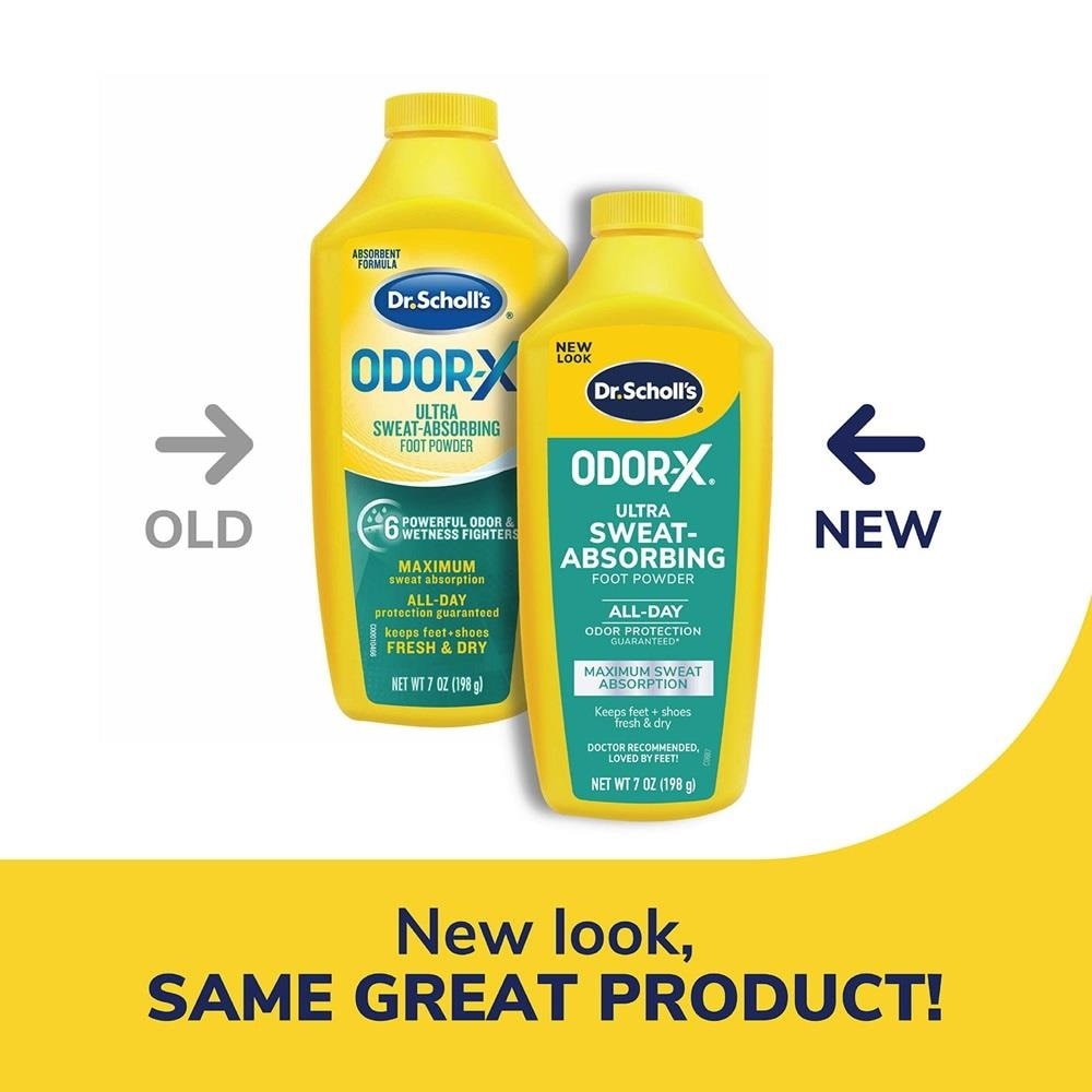 Dr Scholl's Odorx Ultra Sweat Absorbing Foot Powder (Suitable For Sweaty Feet) 7oz