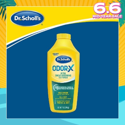 DR SCHOLL’S Dr Scholl's Odorx Ultra Sweat Absorbing Foot Powder (Suitable For Sweaty Feet) 7oz