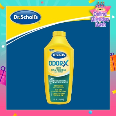 DR SCHOLL’S Dr Scholl's Odorx Ultra Sweat Absorbing Foot Powder (Suitable For Sweaty Feet) 7oz