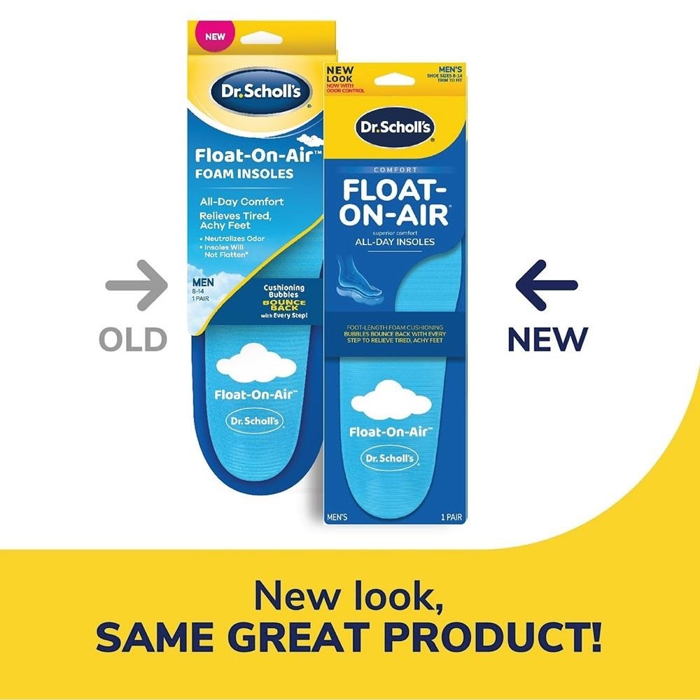 Dr Scholl's Comfort Float On Air Men. Air Foam Insoles To Provide All Day Comfort (Pair) 1s