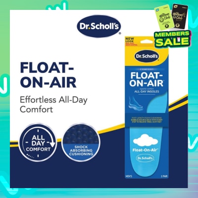 DR SCHOLL’S Dr Scholl's Comfort Float On Air Men. Air Foam Insoles To Provide All Day Comfort (Pair) 1s
