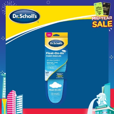 DR SCHOLL’S Dr Scholl's Comfort Float On Air Men. Air Foam Insoles To Provide All Day Comfort (Pair) 1s