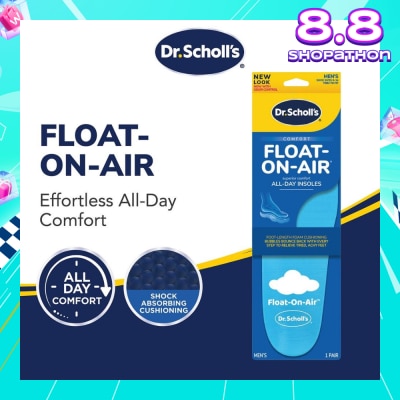 DR SCHOLL’S Dr Scholl's Comfort Float On Air Men. Air Foam Insoles To Provide All Day Comfort (Pair) 1s