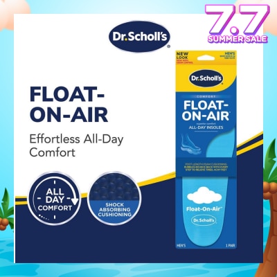 DR SCHOLL’S Dr Scholl's Comfort Float On Air Men. Air Foam Insoles To Provide All Day Comfort (Pair) 1s