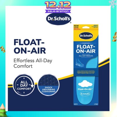 DR SCHOLL’S Dr Scholl's Comfort Float On Air Men. Air Foam Insoles To Provide All Day Comfort (Pair) 1s
