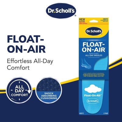 DR SCHOLL’S Dr Scholl's Comfort Float On Air Men. Air Foam Insoles To Provide All Day Comfort (Pair) 1s