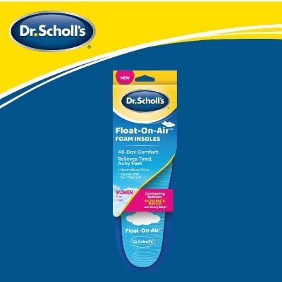 DR SCHOLL’S Comfort Float On Air Women. Air Foam Insoles To Provide All Day Comfort (Pair) 1s