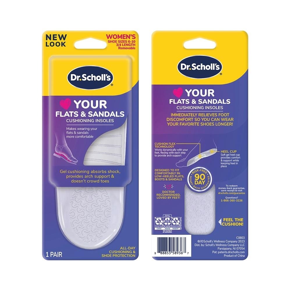 Dr Scholl's Stylish Step Discreet Insoles For Flats (Pair) 1s