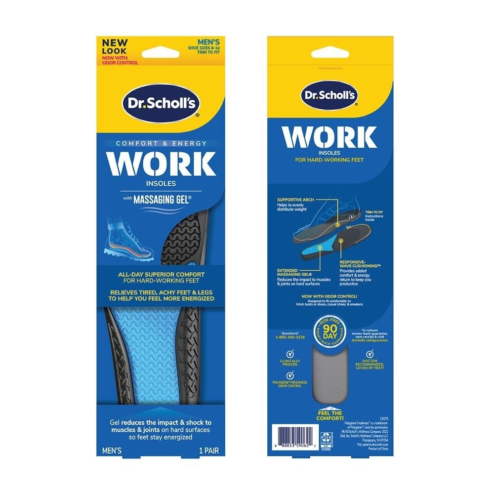 Dr Scholl's Comfort & Energy Work Men (Pair) 1s