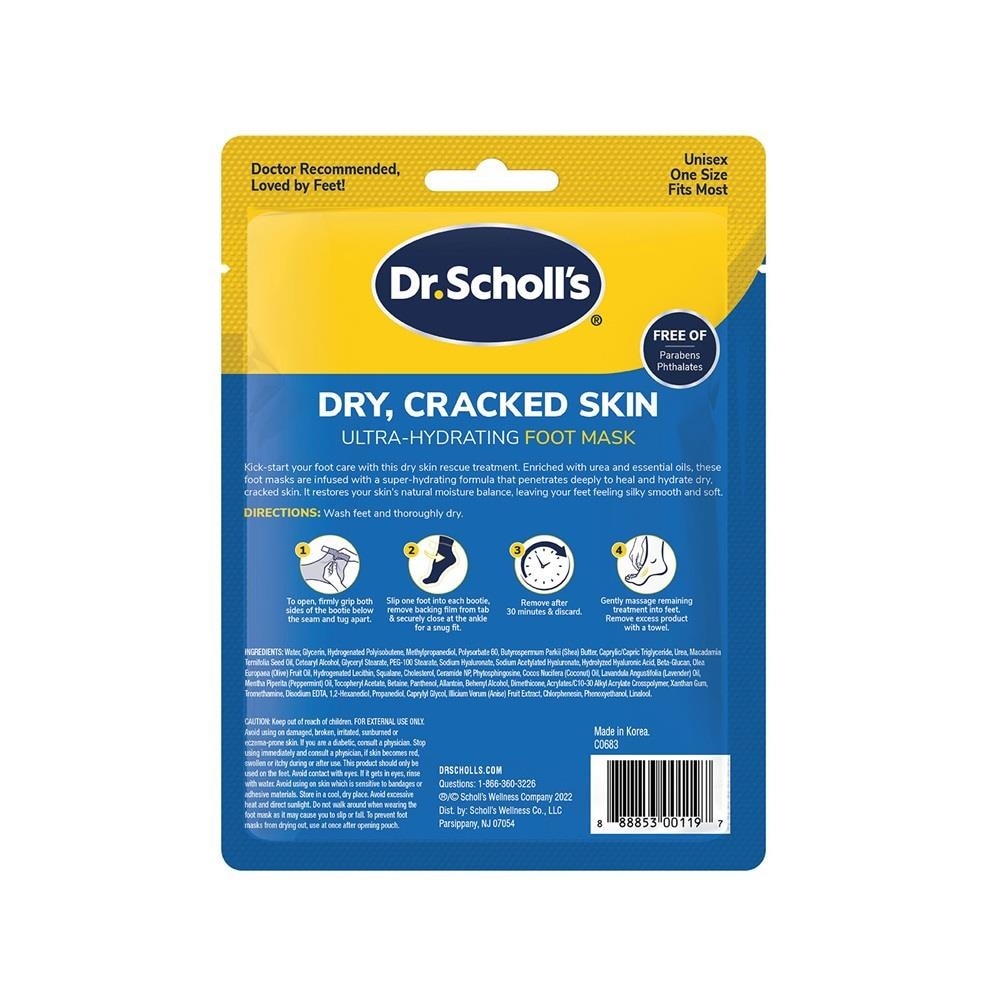 Dr Scholl's Ultra Hydrating Foot Mask Pair 1s
