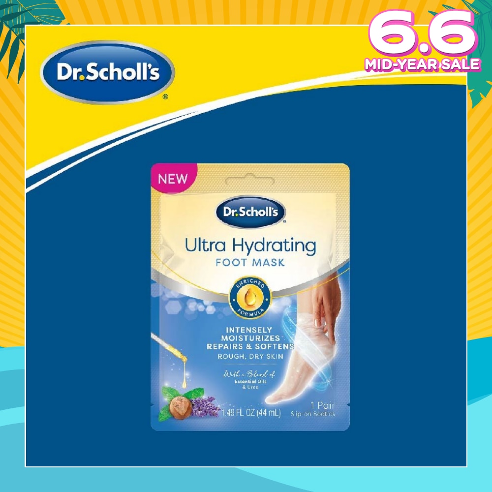 Dr Scholl's Ultra Hydrating Foot Mask Pair 1s