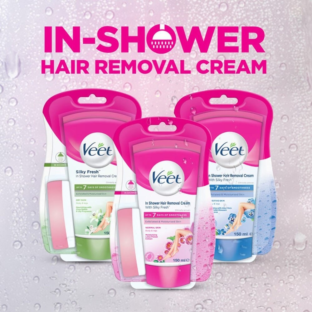 In-shower Hair Removal Cream Dry Skin 150g