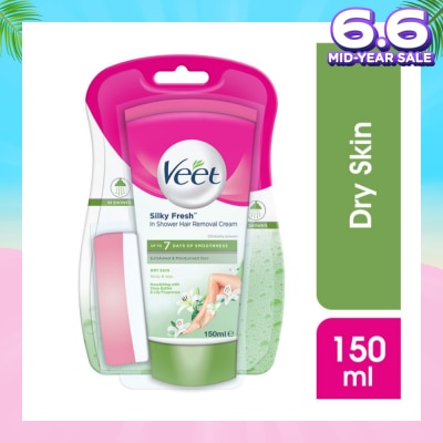VEET In-shower Hair Removal Cream Dry Skin 150g