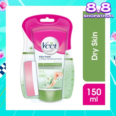 VEET In-shower Hair Removal Cream Dry Skin 150g