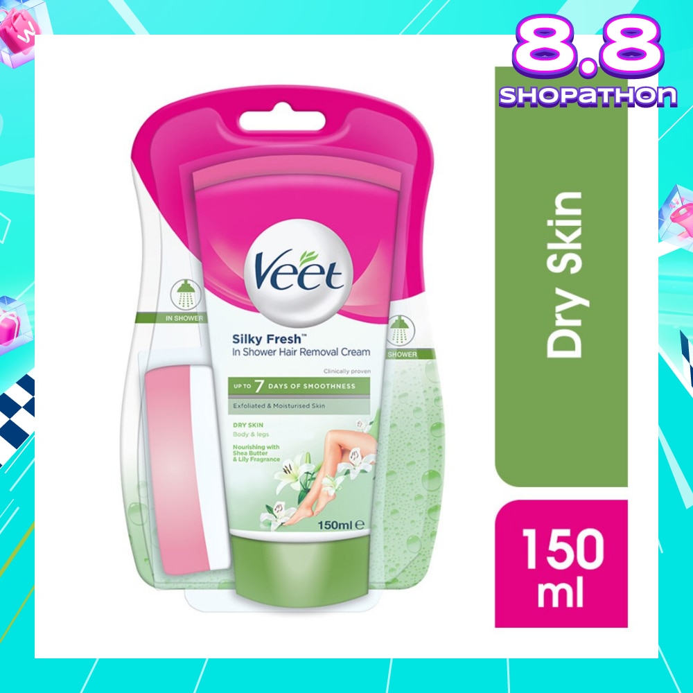 In-shower Hair Removal Cream Dry Skin 150g