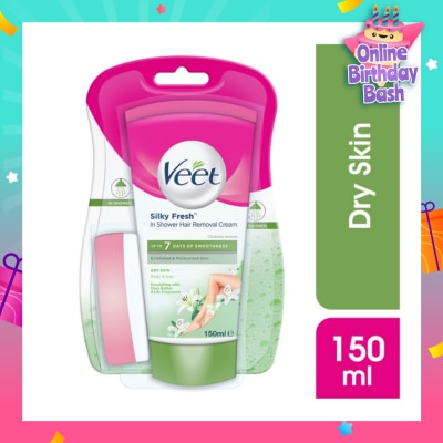 VEET In-shower Hair Removal Cream Dry Skin 150g