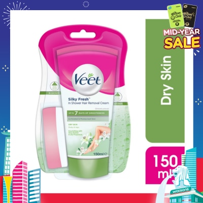 VEET In-shower Hair Removal Cream Dry Skin 150g