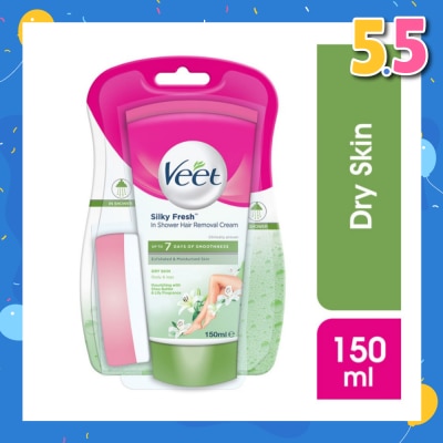 VEET In-shower Hair Removal Cream Dry Skin 150g