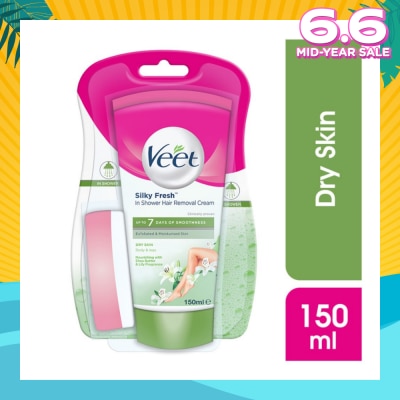 VEET In-shower Hair Removal Cream Dry Skin 150g