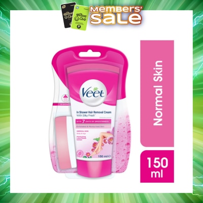 VEET - In-shower Hair Removal Cream Normal Skin 150g (Expiry: Feb`2027)