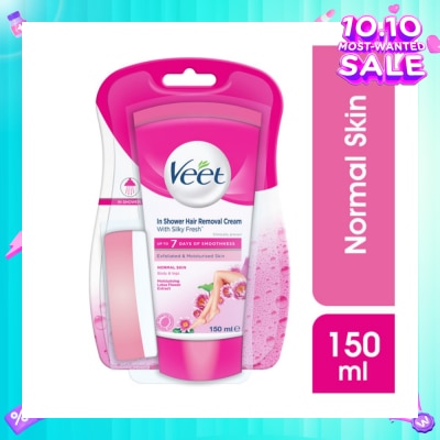 VEET In-shower Hair Removal Cream Normal Skin 150g (Expiry: Jul`2026)
