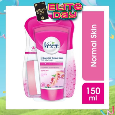 VEET - In-shower Hair Removal Cream Normal Skin 150g (Expiry: May`2026)