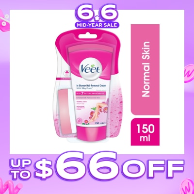VEET - In-shower Hair Removal Cream Normal Skin 150g (Expiry: Feb`2027)