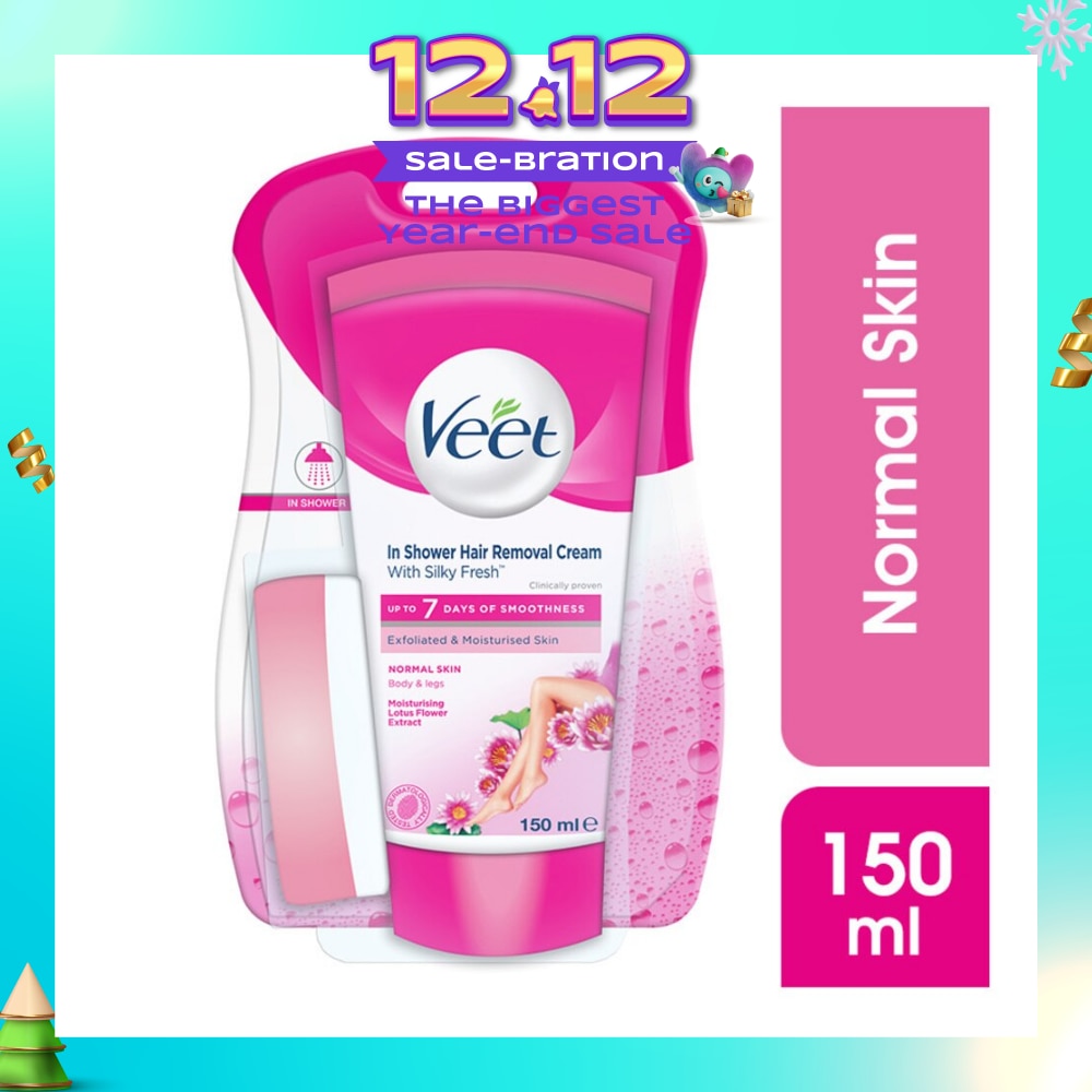 In-shower Hair Removal Cream Normal Skin 150g (Expiry: Jul`2026)