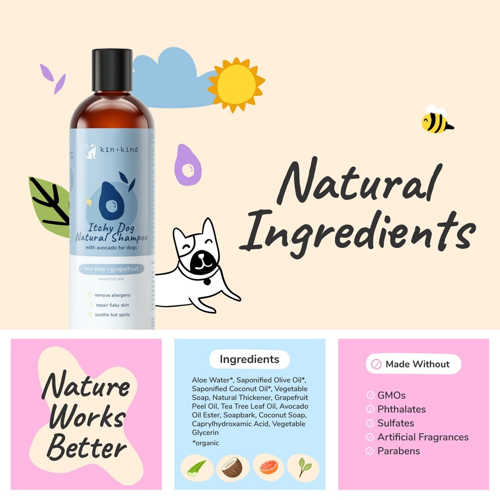 Tea Tree & Grapefruit Itchy Dog Natural Shampoo 354ml