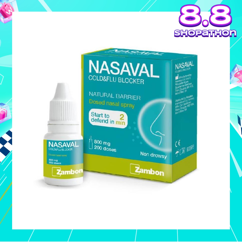 Cold And Flu Blocker Powder Nasal Spray 800 Mg, 200 Doses