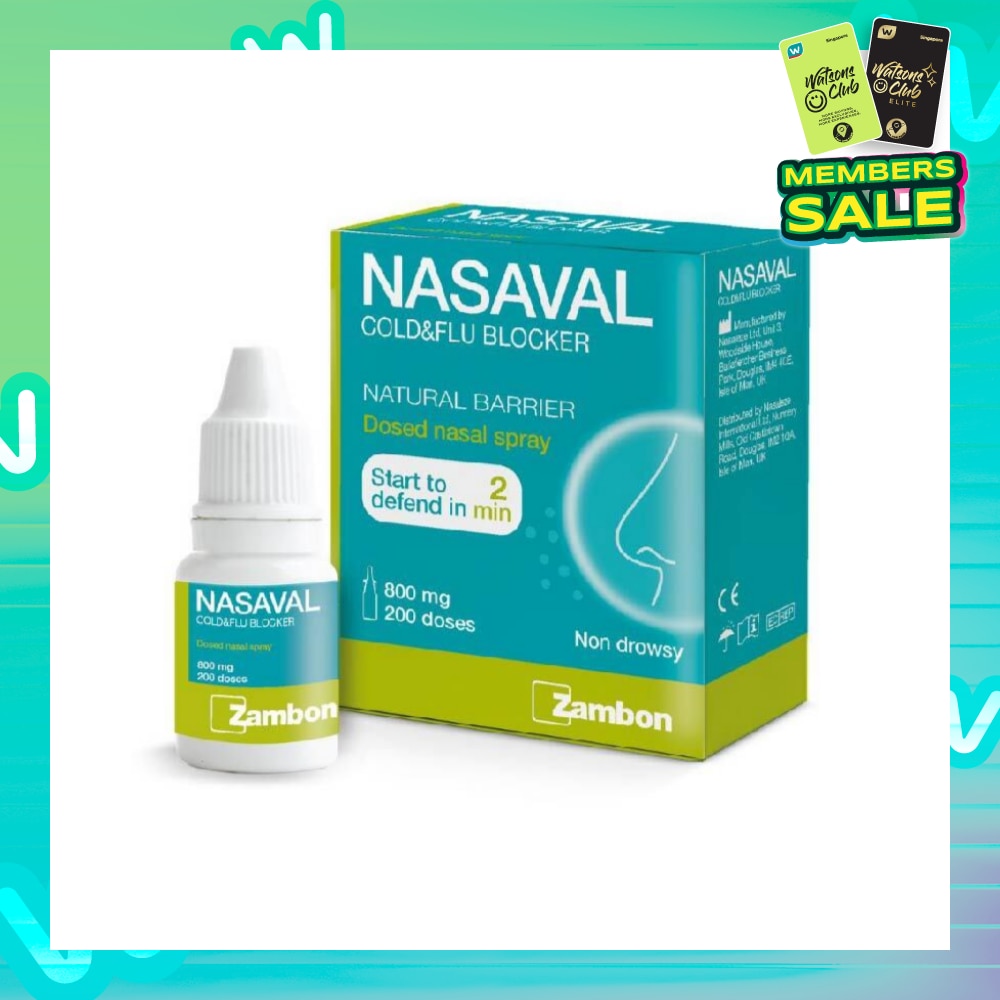Cold And Flu Blocker Powder Nasal Spray 800 Mg, 200 Doses