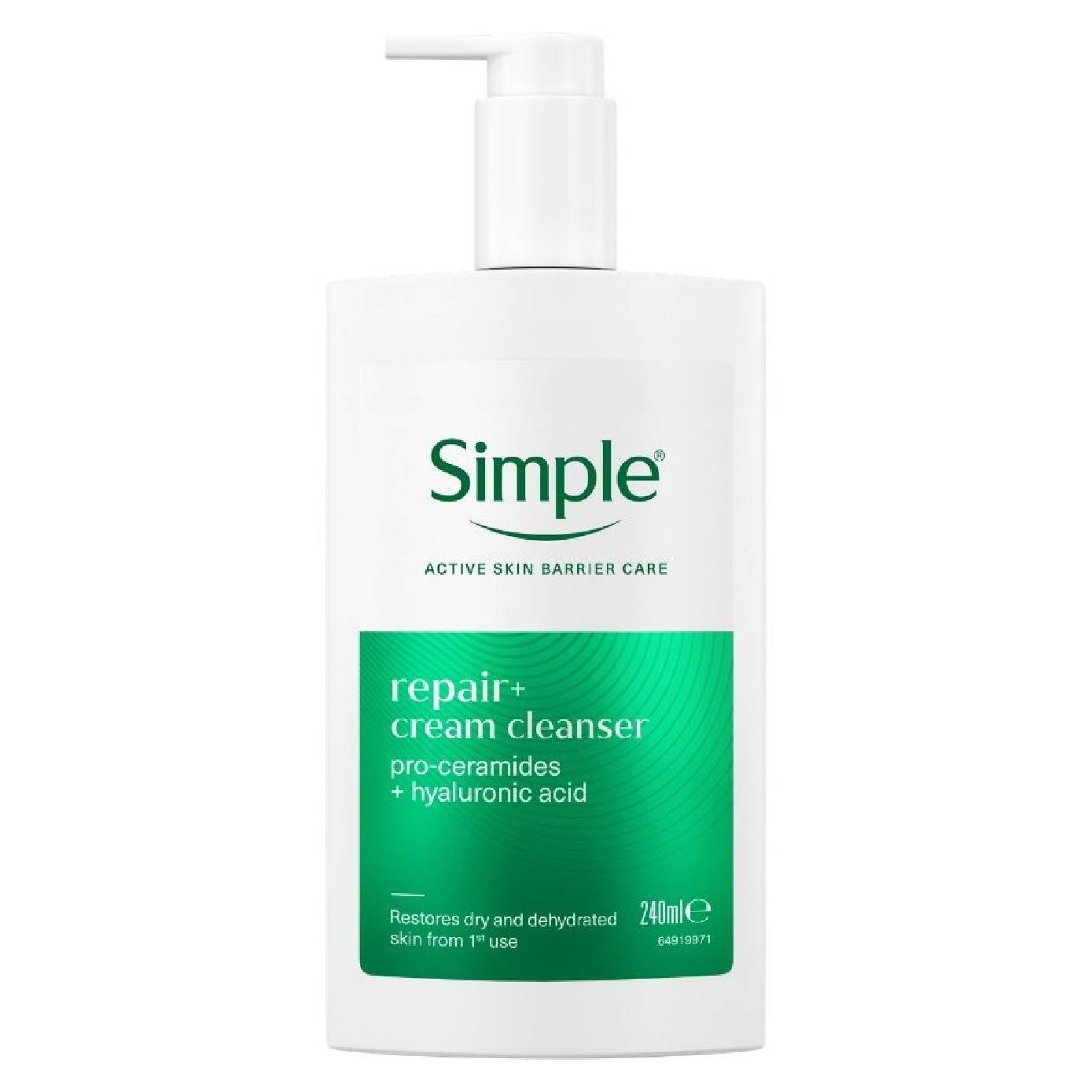 Active Skin Barrier Care Repair+ Cream Cleanser 240ml image