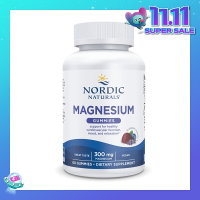 NORDIC NATURALS Magnesium Gummies (Promote Cardiovascular Function, Healthy Mood And A Relaxed State Of Mind) 60s