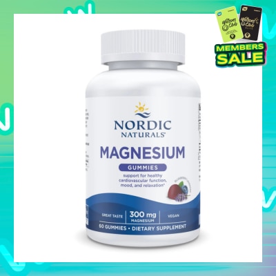 NORDIC NATURALS Magnesium Gummies (Promote Cardiovascular Function, Healthy Mood And A Relaxed State Of Mind) 60s