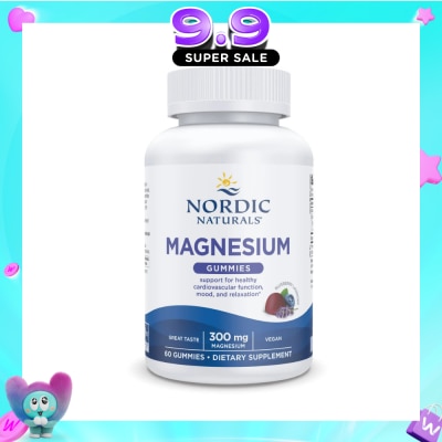 NORDIC NATURALS - Magnesium Gummies (Promote Cardiovascular Function, Healthy Mood And A Relaxed State Of Mind) 60s (Expiry: Aug`2027) image