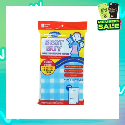 ORITA Best Buy Multi Purpose Wipes 10 + 2s