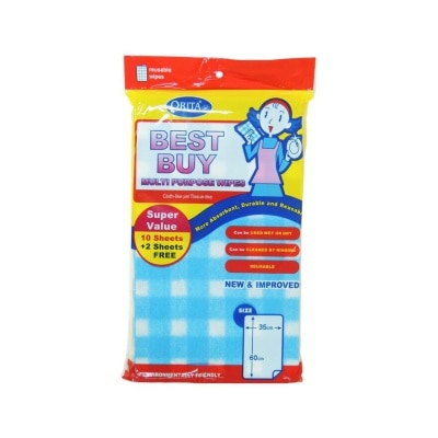 ORITA Best Buy Multi Purpose Wipes 10 + 2s